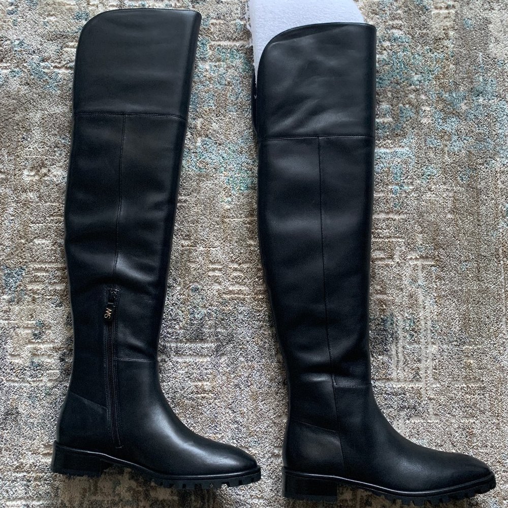 Stuart Weitzman Over the Knee Boots, black leather